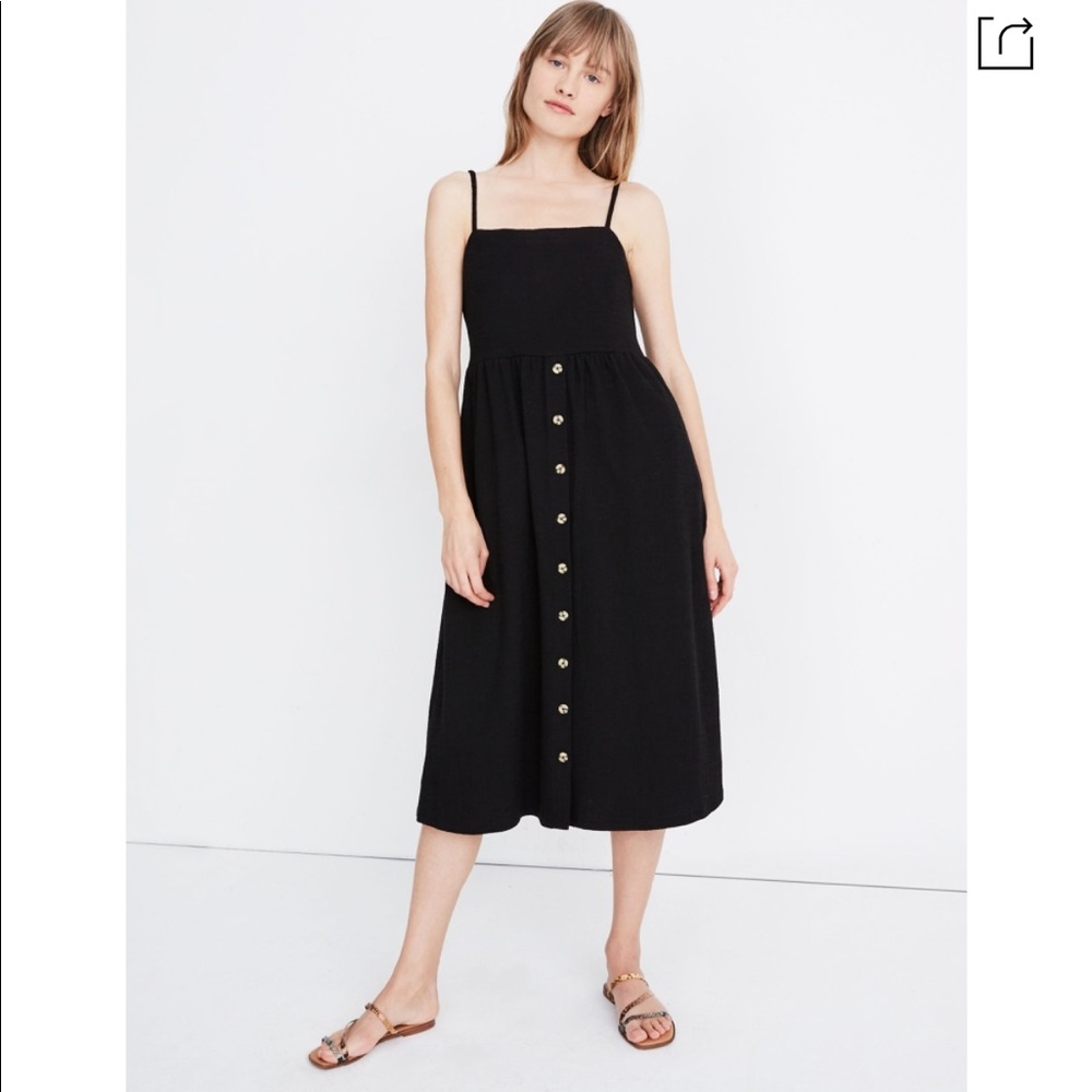 Madewell Black Midi Dress
